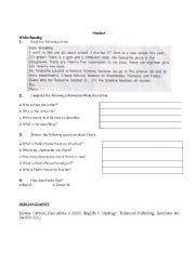 English Worksheet: Reading letter handout