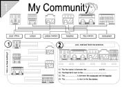 English Worksheet: My Community