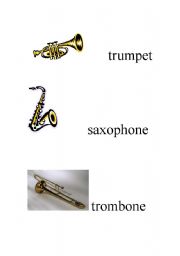 English Worksheet: musical instruments