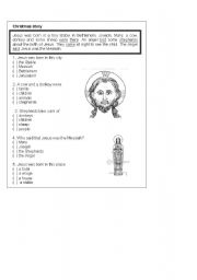English worksheet: celebrations jesus