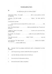 English Worksheet: Passive