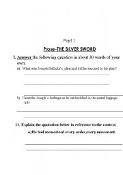 English worksheet: English literature