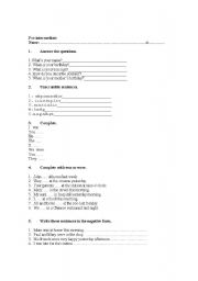 English worksheet: Adjectives and Simple past exercises