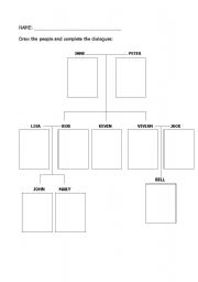 English Worksheet: Family tree