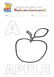 English worksheet: Apple
