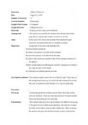 English worksheet: Giving Directions