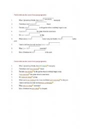 English worksheet: Past continuous exercises