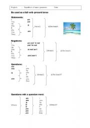 English worksheet: Simple Present of to be