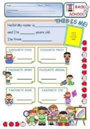 Back to school - 1st day - Getting to know your students
