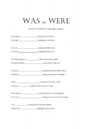 English Worksheet: Past 