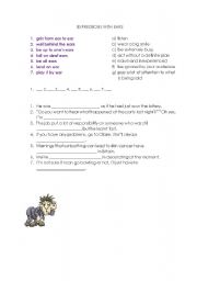 English worksheet: idioms-ears
