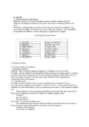 English Worksheet: adverbs