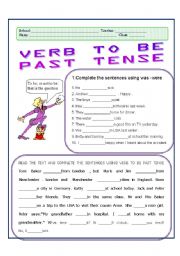 VERB TO BE PAST TENSE