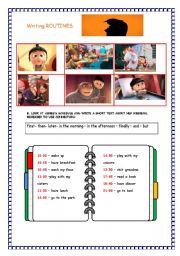 despicable me writing: routines- part 2