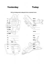 English worksheet: A present / past gap fill with  quite a few challenges for all ages