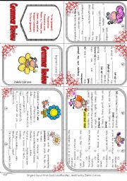Elementary Grammar Review Minibook (to be, some / any, there is / there are, pres. continuous, to have, possessives, poss. case)