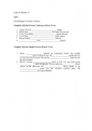 English worksheet: Present Simple Or Continuous