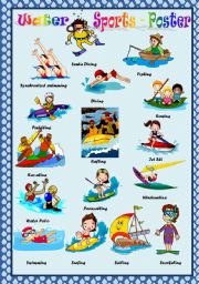 WATER SPORTS - POSTER