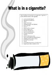 what is in a cigarette?