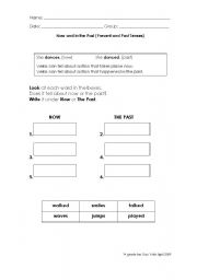 English worksheet: Present and Past Tenses Worksheet
