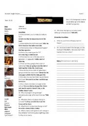 Back to the Future Part I: Worksheet 5 of 7