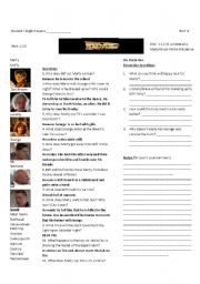 Back to the Future Part I: Worksheet 6 of 7