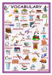 English Vocabulary - CLEANING TOOLS 