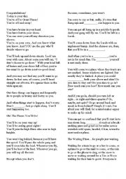 English worksheet: Fill in the Blanks With Oh! The Places Youll Go
