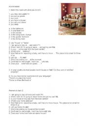 English worksheet: Home