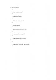 English Worksheet: tests