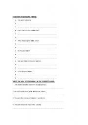 English worksheet: simple present and adverbs of frequency