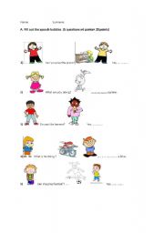 English worksheet: Kids box 1 exam