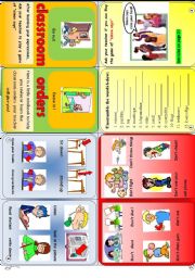 classroom orders minibook