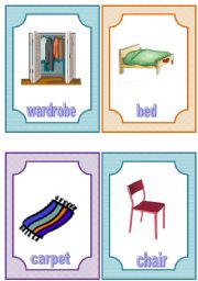 flashcards - furniture and household appliances