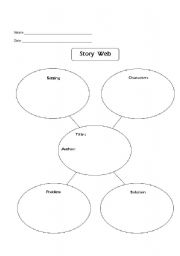 English worksheet: Story Web
