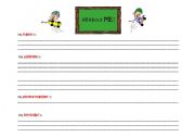 English worksheet: All about ME!