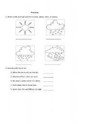 English Worksheet: Seasons 1