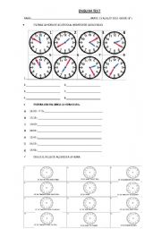 English Worksheet: the time