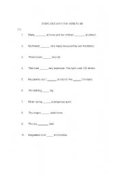 English Worksheet: Verb_to_be: Affirmative and Negative sentences 