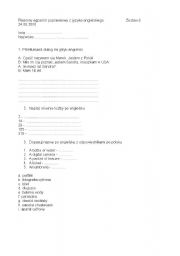 English worksheet: New Inspirations semester test