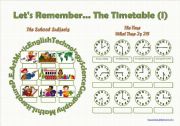 Lets Remember the Timetable (I) - FULLY EDITABLE (even the clocks!)