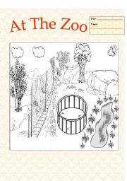 English Worksheet: My Zoo