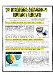 Is the Internet a Human Right + Quantifiers