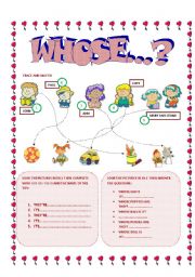 whosecar is it esl worksheet by sa89