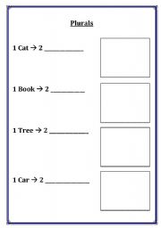 English Worksheet: Simple Plurals