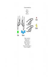 English worksheet: Demonstratives 