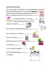 English worksheet: the present simple