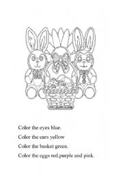 English worksheet: Bunnies basket