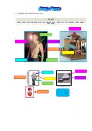 English worksheet: Body Parts (second part)