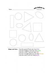 English worksheet: Shapes